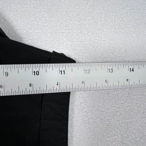 Express Design Studio Black XS Button Up Tank Top Collar Silver Buttons - Picture 10 of 10